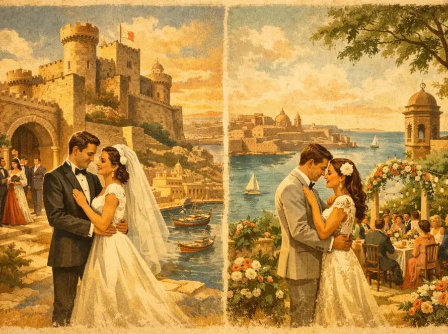 Castle Versus Garden Wedding Malta Compared